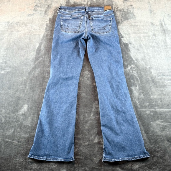 American Eagle Women's Jeans Size 6 Long Kickboot Next Level Stretch Mid Rise - Picture 2 of 10